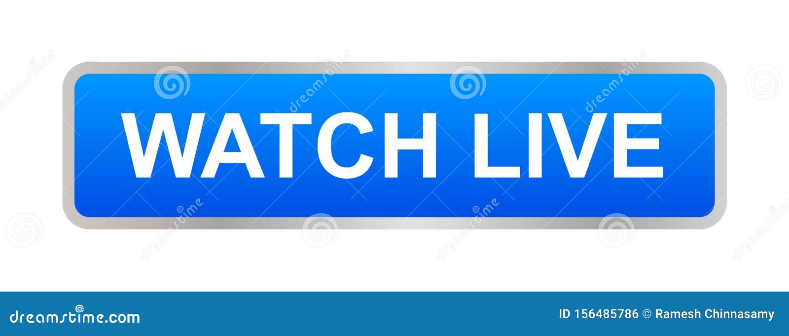 Watch live button stock vector. Illustration of live 156485786