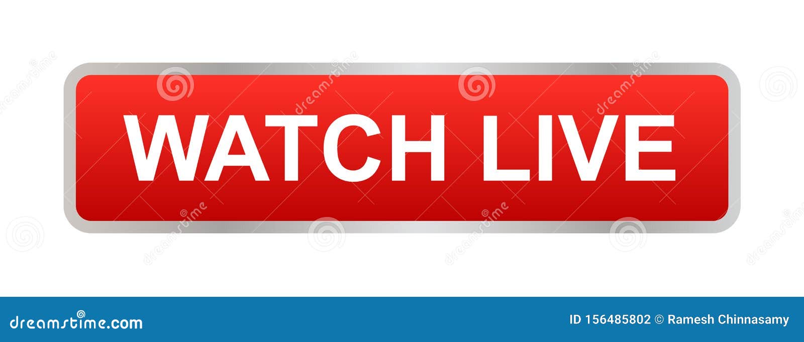 Watch live button stock vector. Illustration of generated 156485802