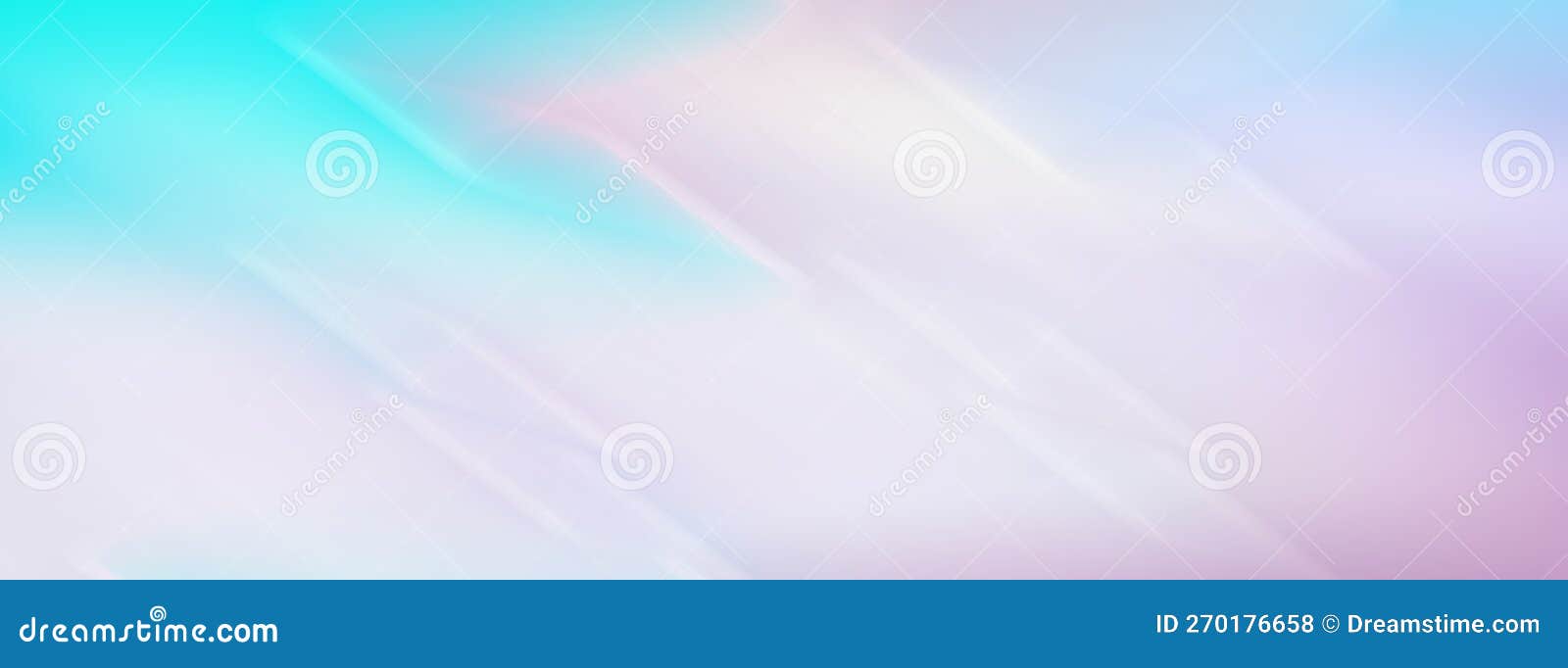 Long Banner. Abstract Light Pink Blue Background with Blurred Lines