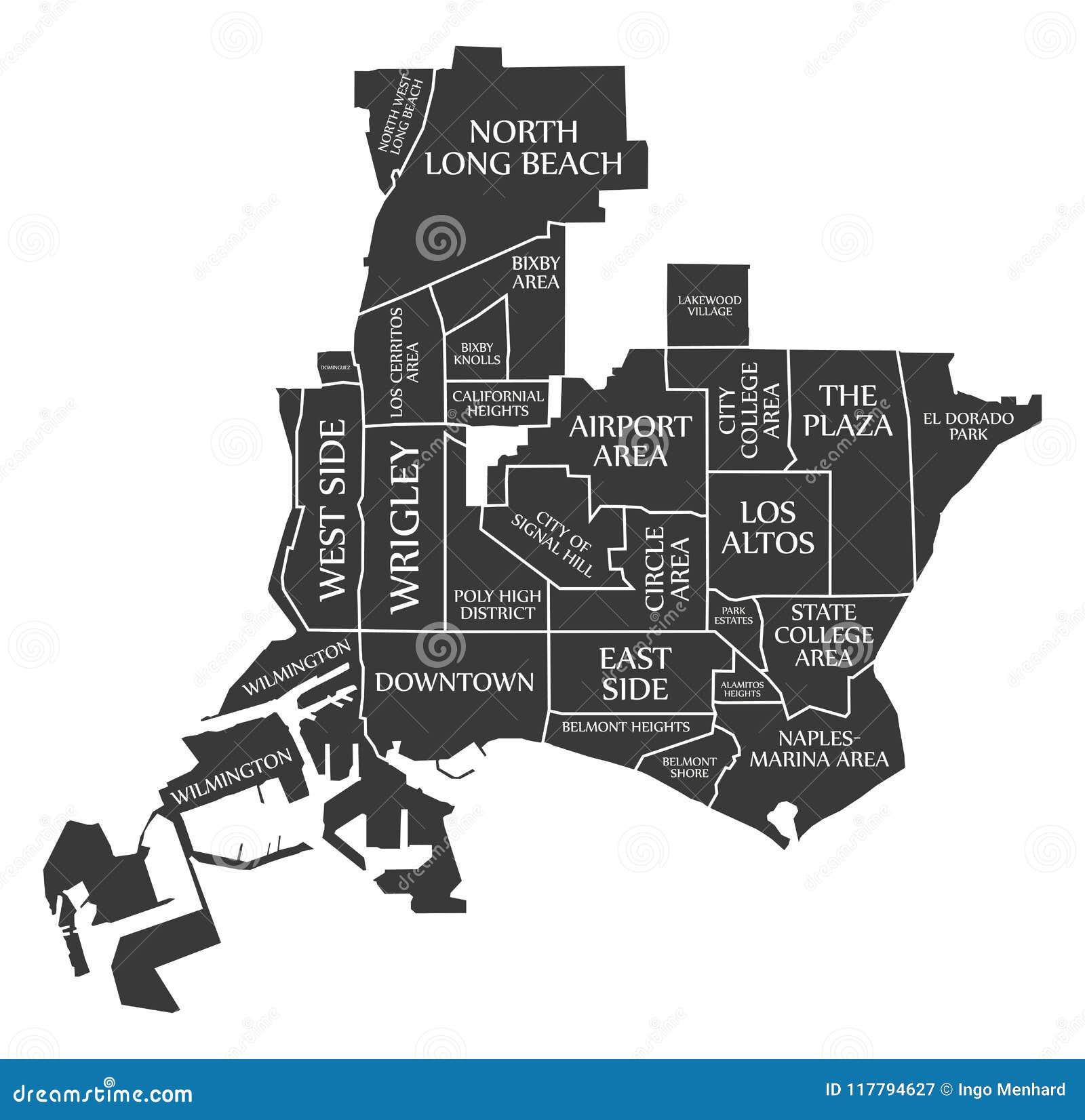 Long Beach Map Stock Illustrations 439 Long Beach Map Stock Illustrations Vectors Clipart Dreamstime