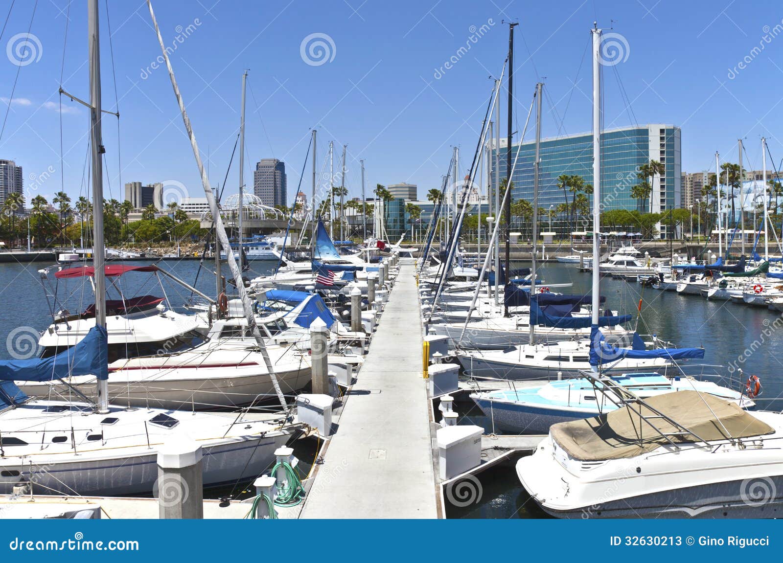 Long Beach Marina California. Stock Image - Image of aquarium ...