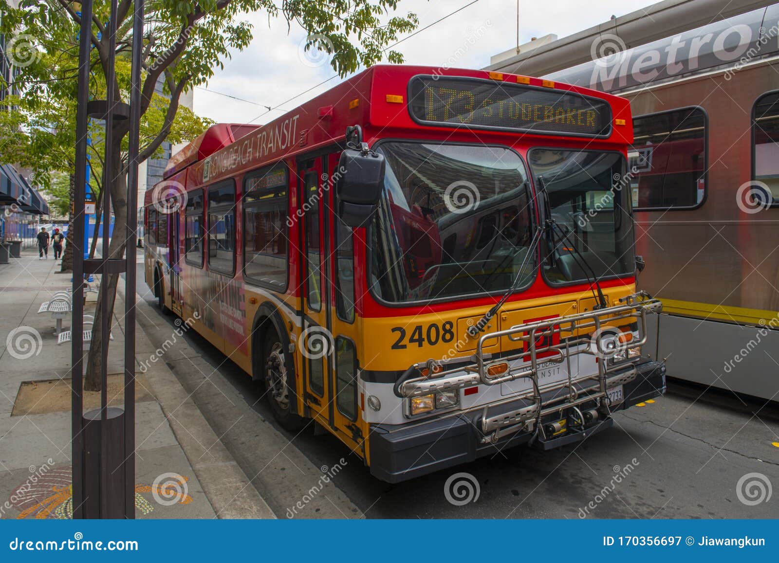 Long Beach Transit Bus in Long Beach, California Editorial Photography ...