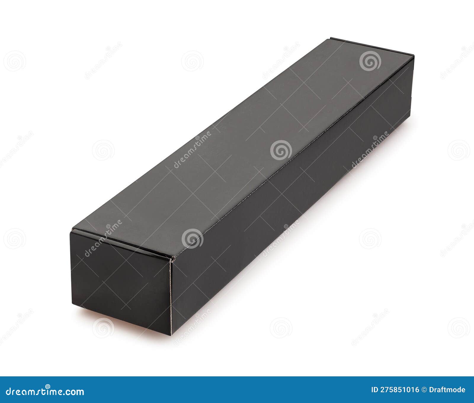 Long Black Box Path Isolated Stock Photo Image of rectangle, cardboard 275851016