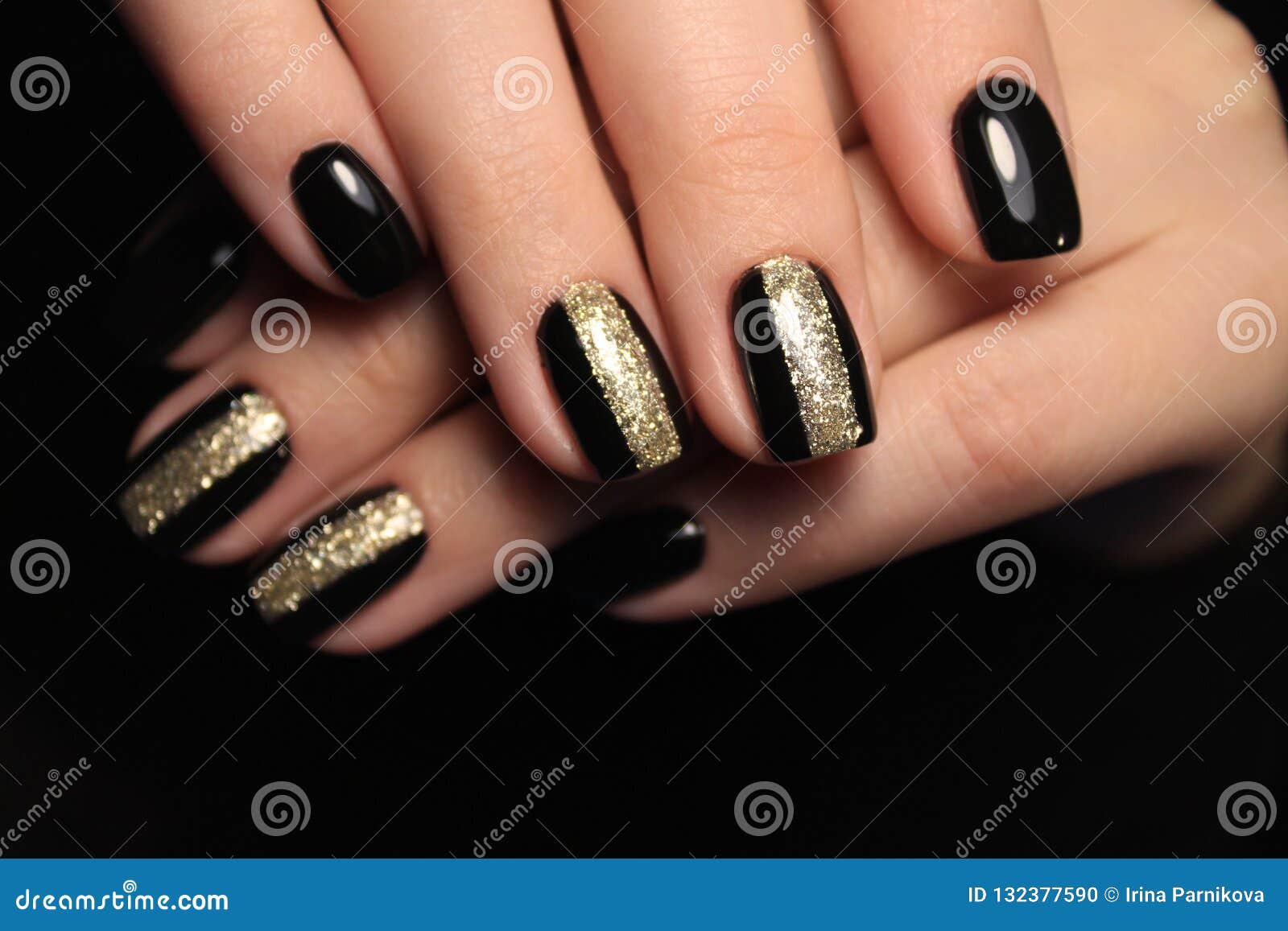 Long black nails stock photo. Image of makeup, beautiful - 132377590