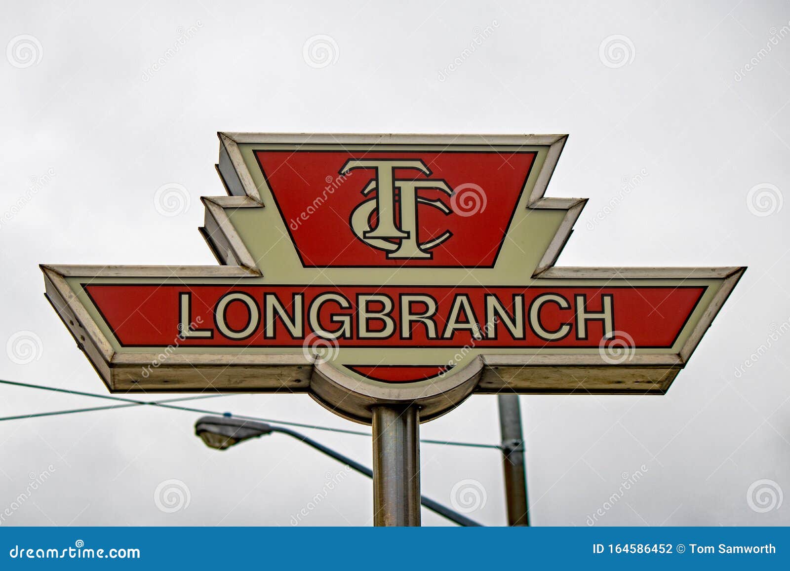 Long Branch Station TTC Sign Editorial Photography Image of platform, ontario 164586452