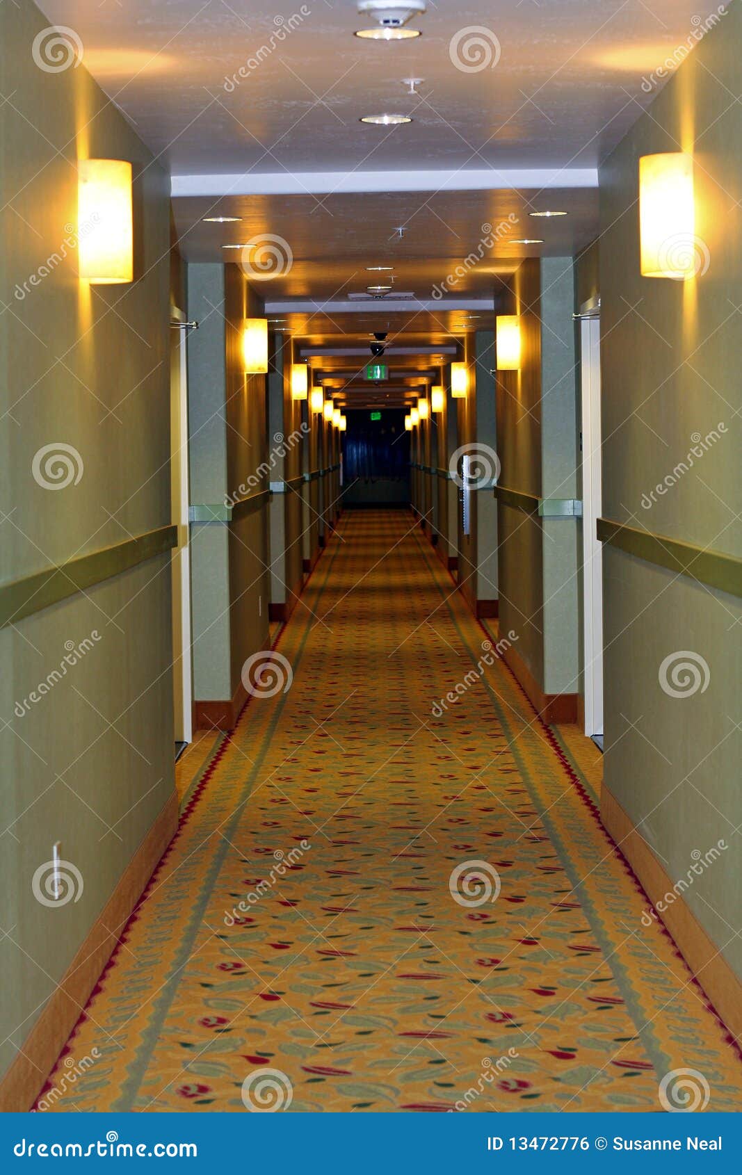 Long Corridor Or Hallway Royalty Free Stock Image Image 13472776