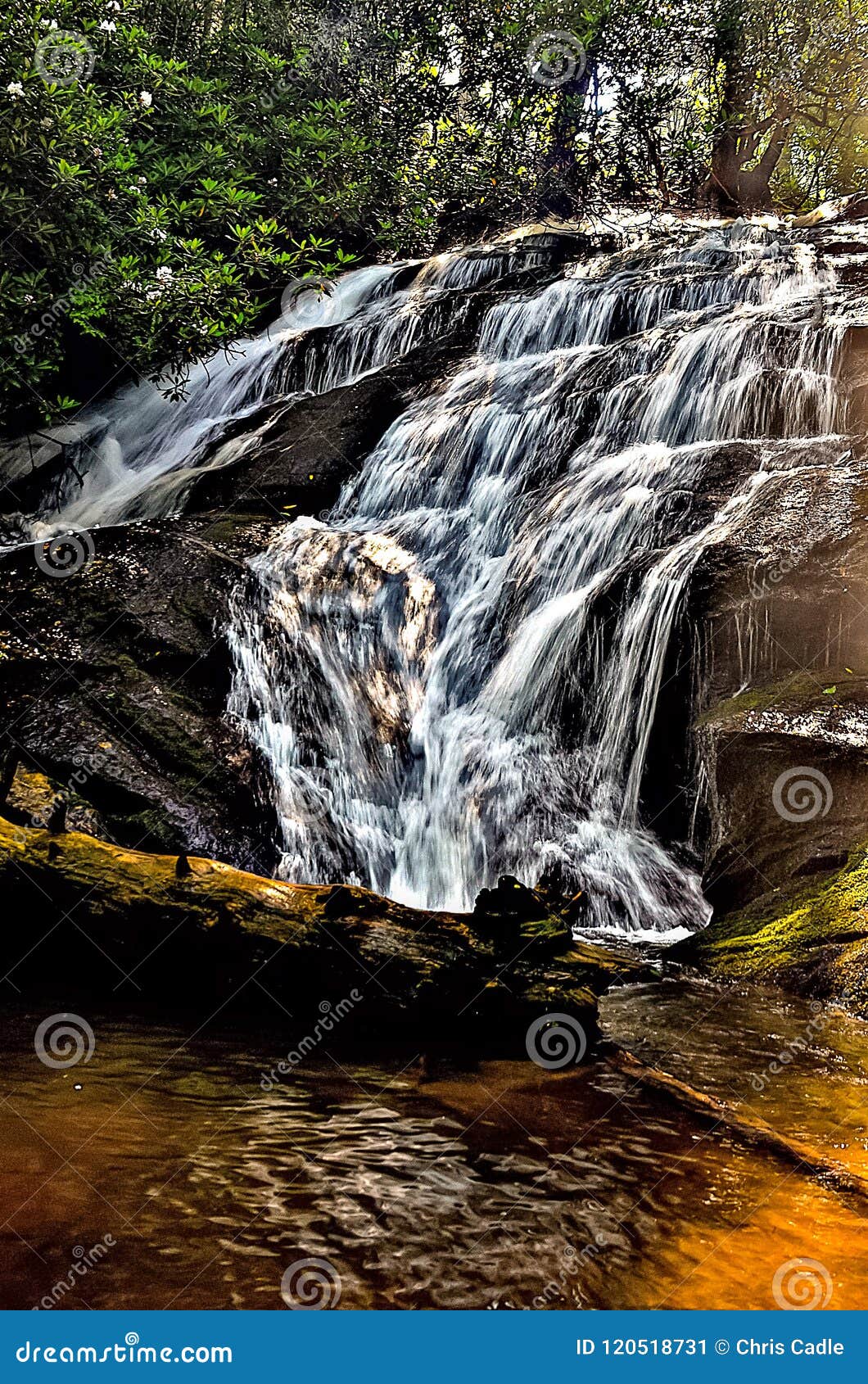 Long creek falls stock image. Image of ridge, long, creek 120518731