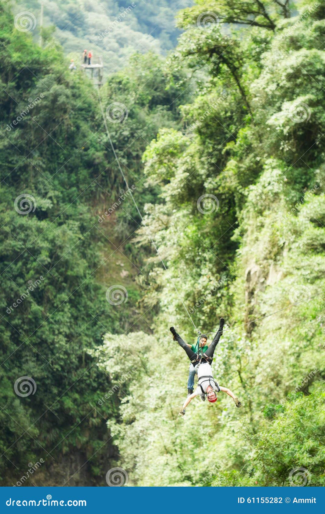 Long Distance Zip Line Tour Stock Photo Image of extreme, outdoor