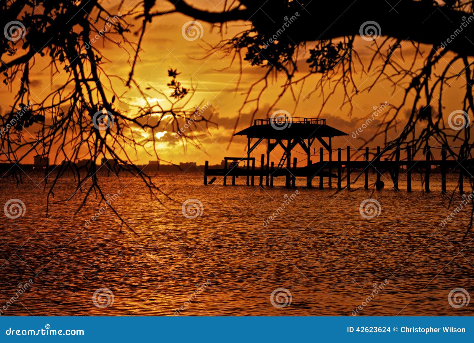 Long Dock Melbourne Beach stock photo. Image of travel 42623624