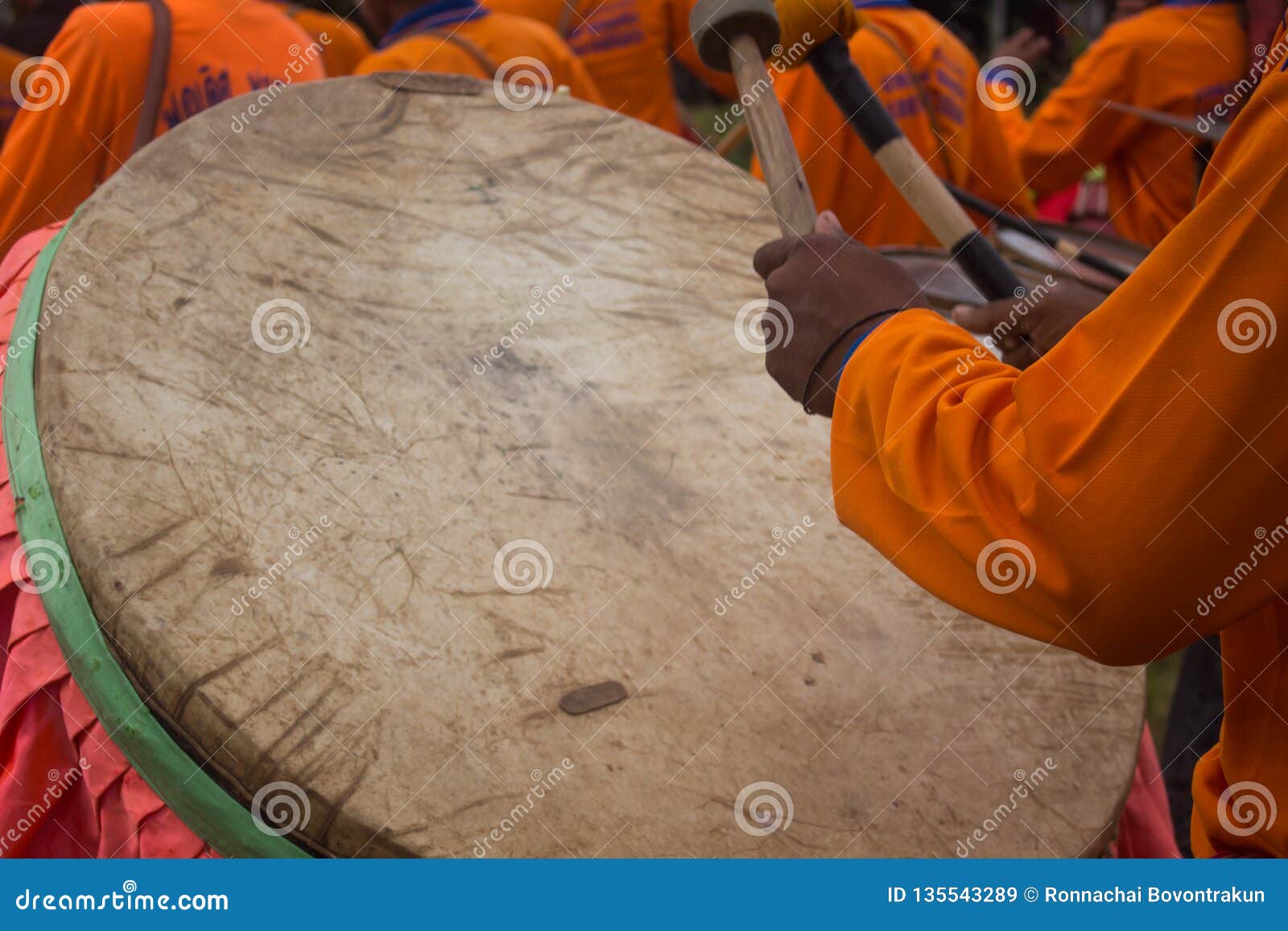 Long Drum or Tom-tom Parade in Thailand Stock Image - Image of enjoy ...