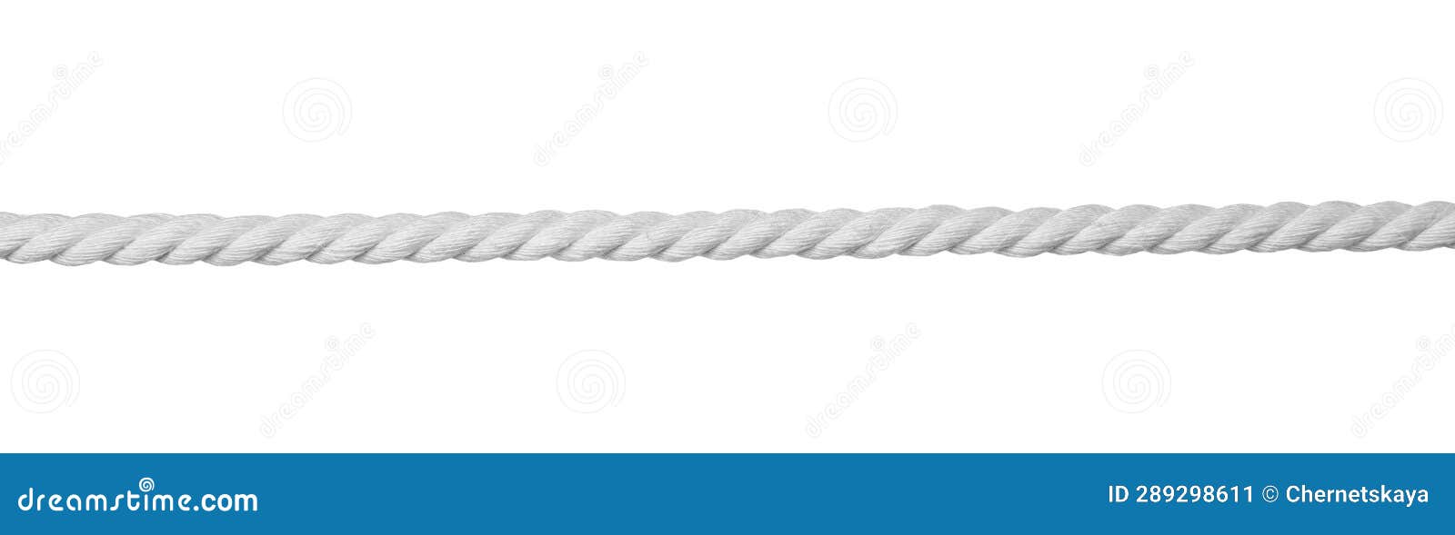 Long Durable Hemp Rope Isolated on White Stock Image Image of cordage