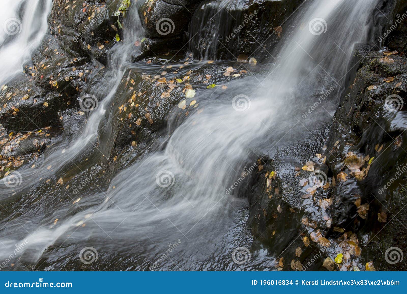 long exposure of part of koivukÃÂ¶ngÃÂ¤s waterfall in finland