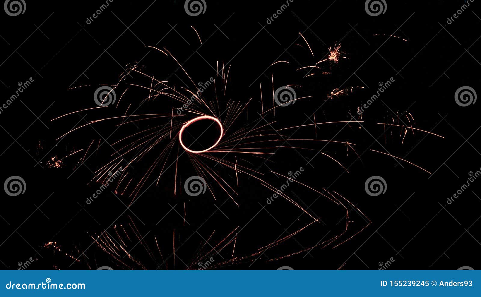 Long Exposure Wire Wool Spinning Stock Image Image of pattern, bright