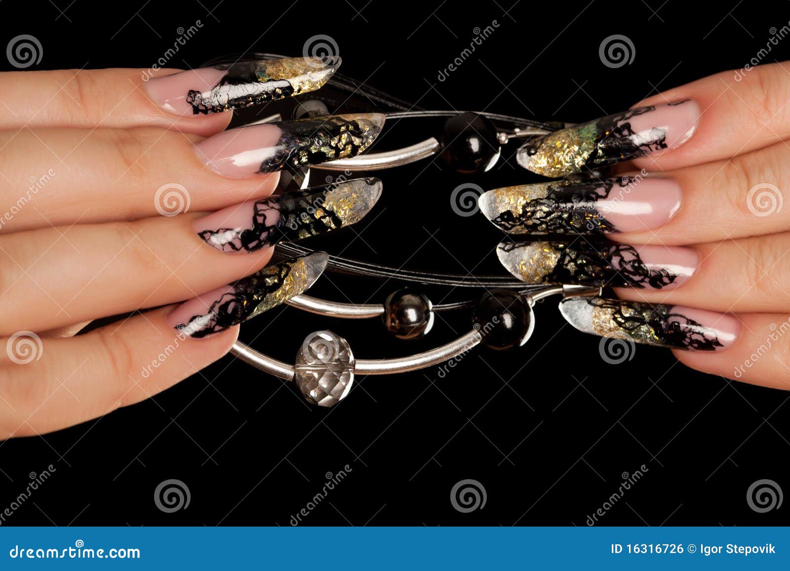 Long Fingers with Beautiful Manicure Stock Photo Image of human