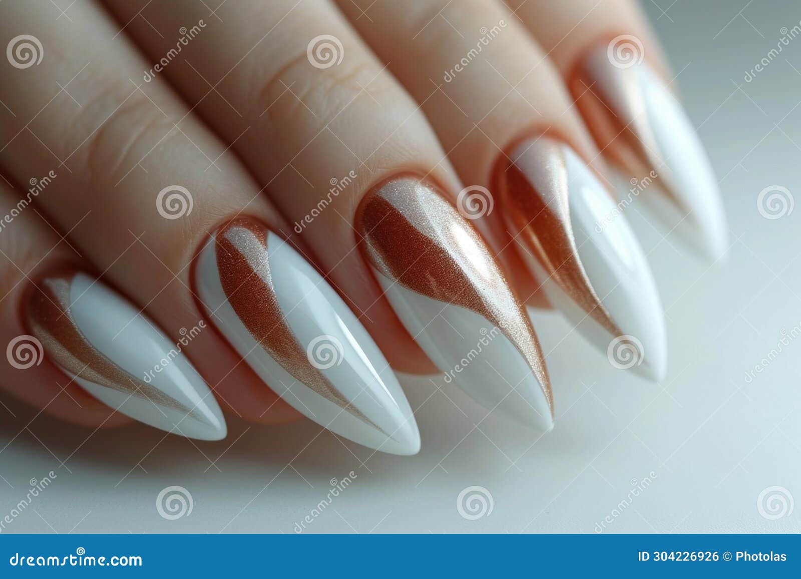 Thanksgiving Nail Art Delights : Matte Neutral Acrylic Nails