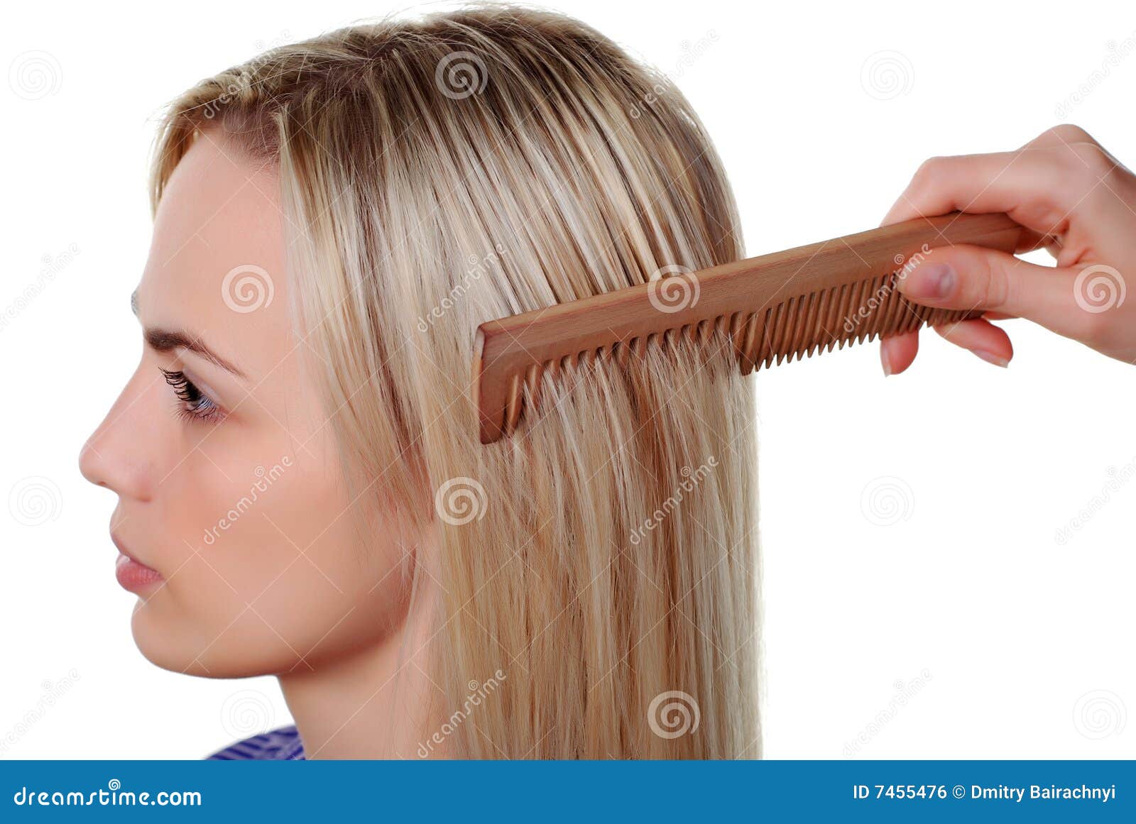 Long hair and comb stock photo. Image of beauty, woman 7455476