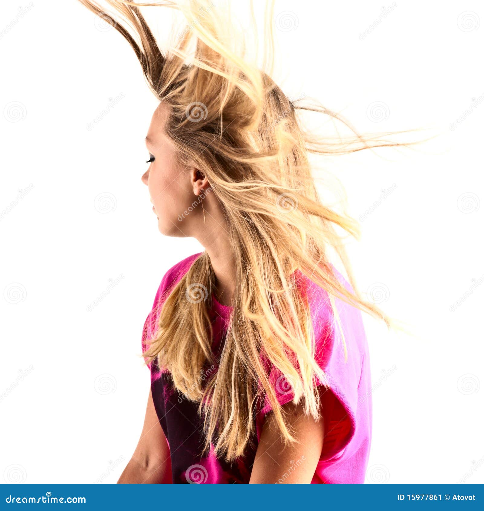 Long hair in motion stock image. Image of cheerful, adult 15977861