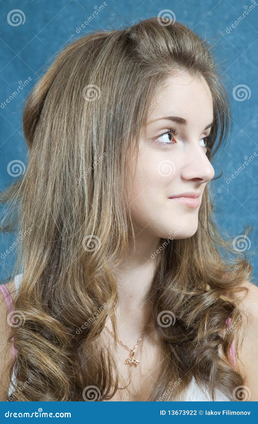 Long Hair Teen Stock Photo Image Of Feminine Fashion