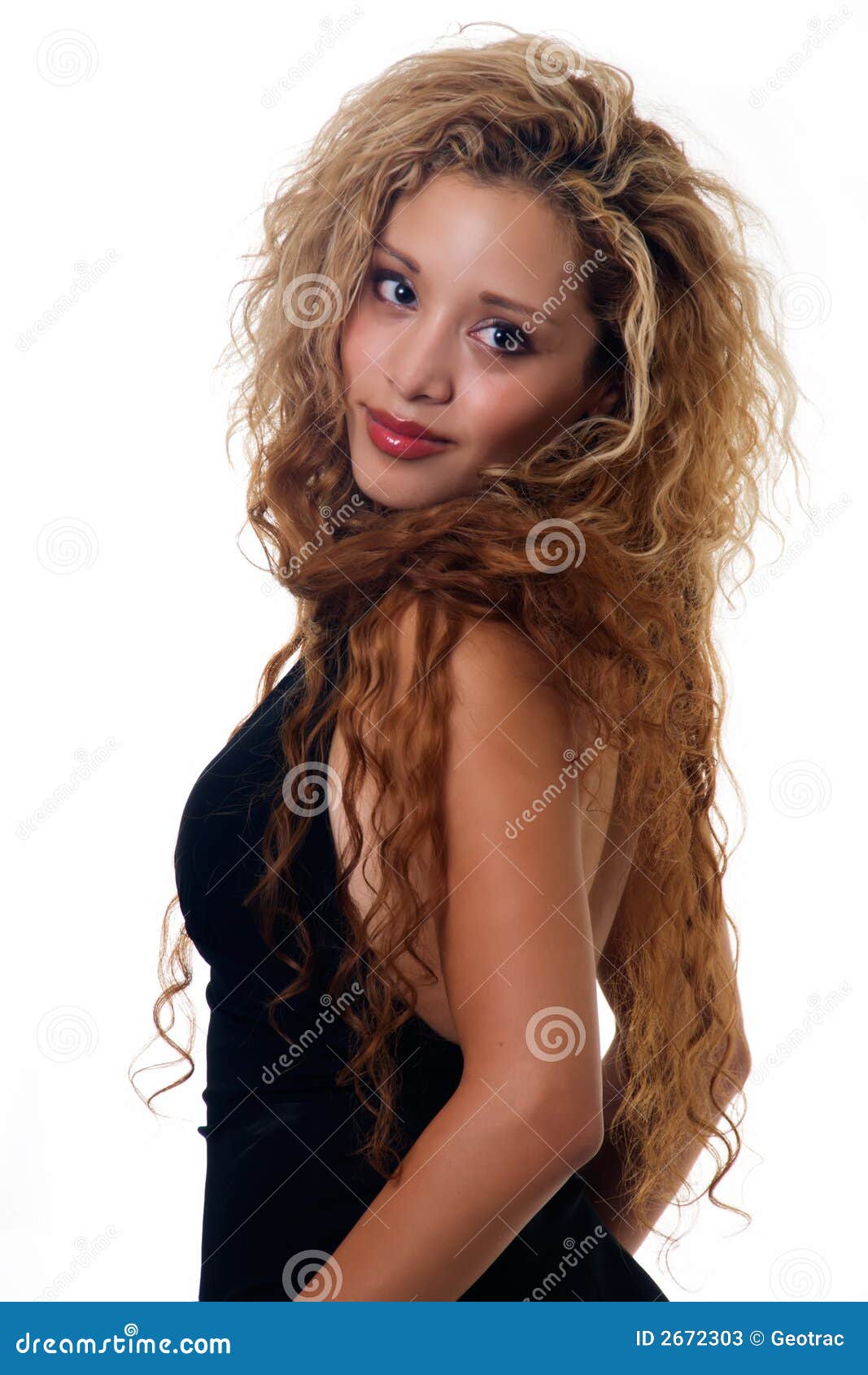 Long Haired Blonde Stock Image Image Of Blonde Adult 2672303