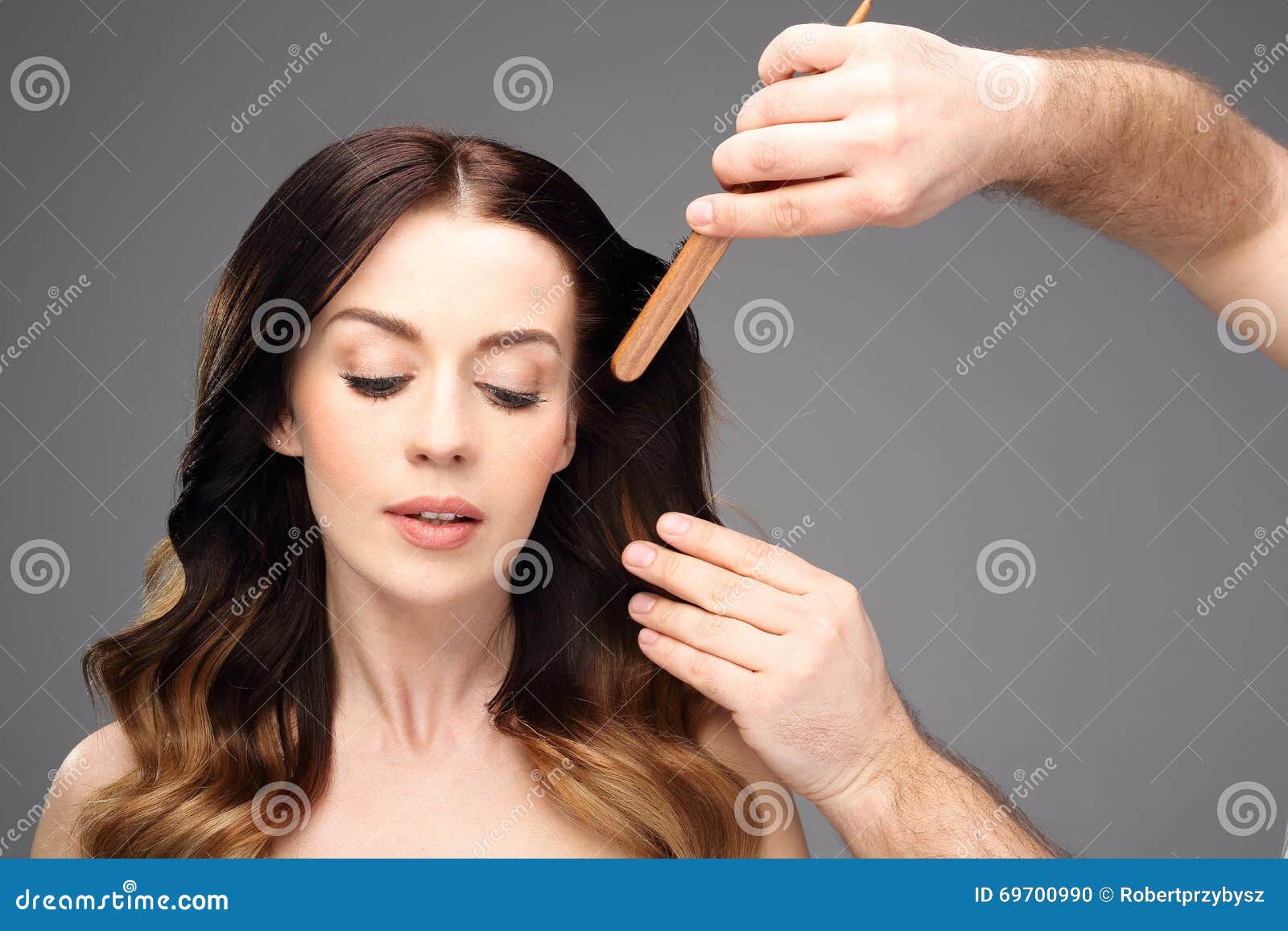 Long Healthy and Shiny Hair, Long Women S Hair. Stock Photo Image of