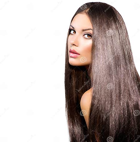 Long Healthy Straight Hair stock image. Image of beauty - 33041397