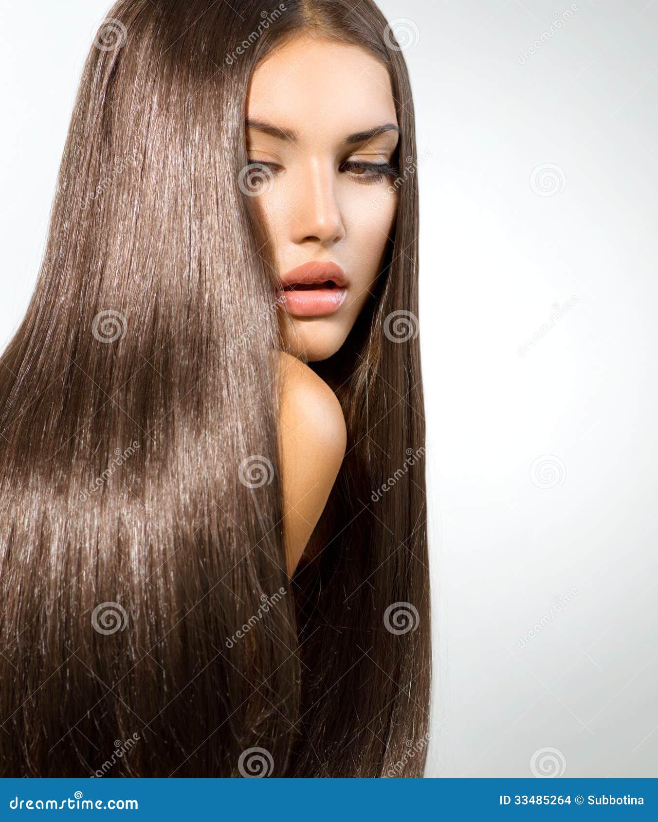 long healthy straight hair