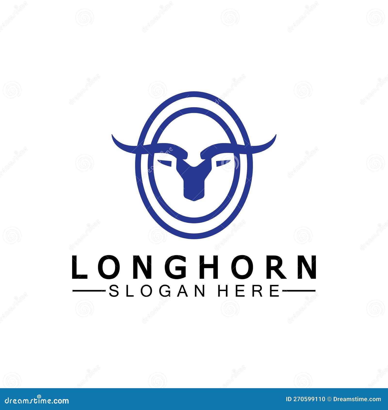 Long Horn Logo Template Vector Illustration Design Stock Vector Illustration of icon, horn