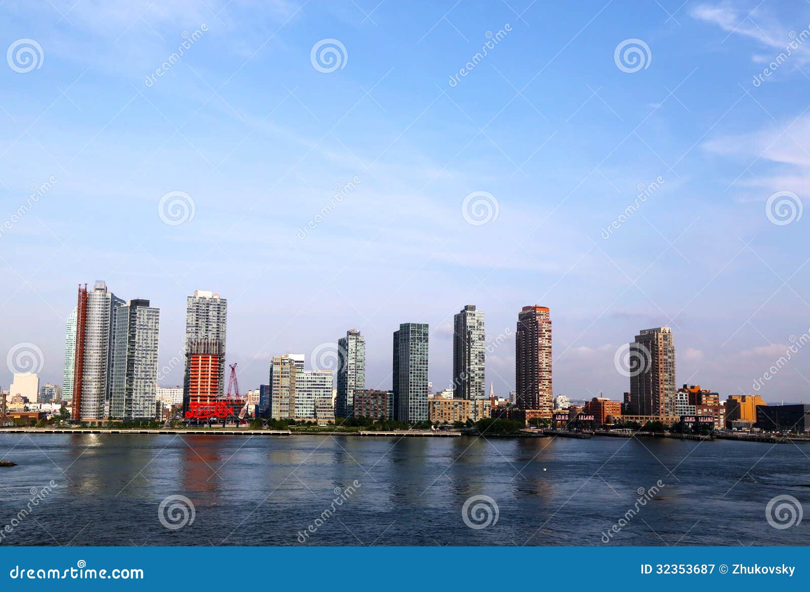 Long Island City (Queens) Skyline Panorama Editorial 