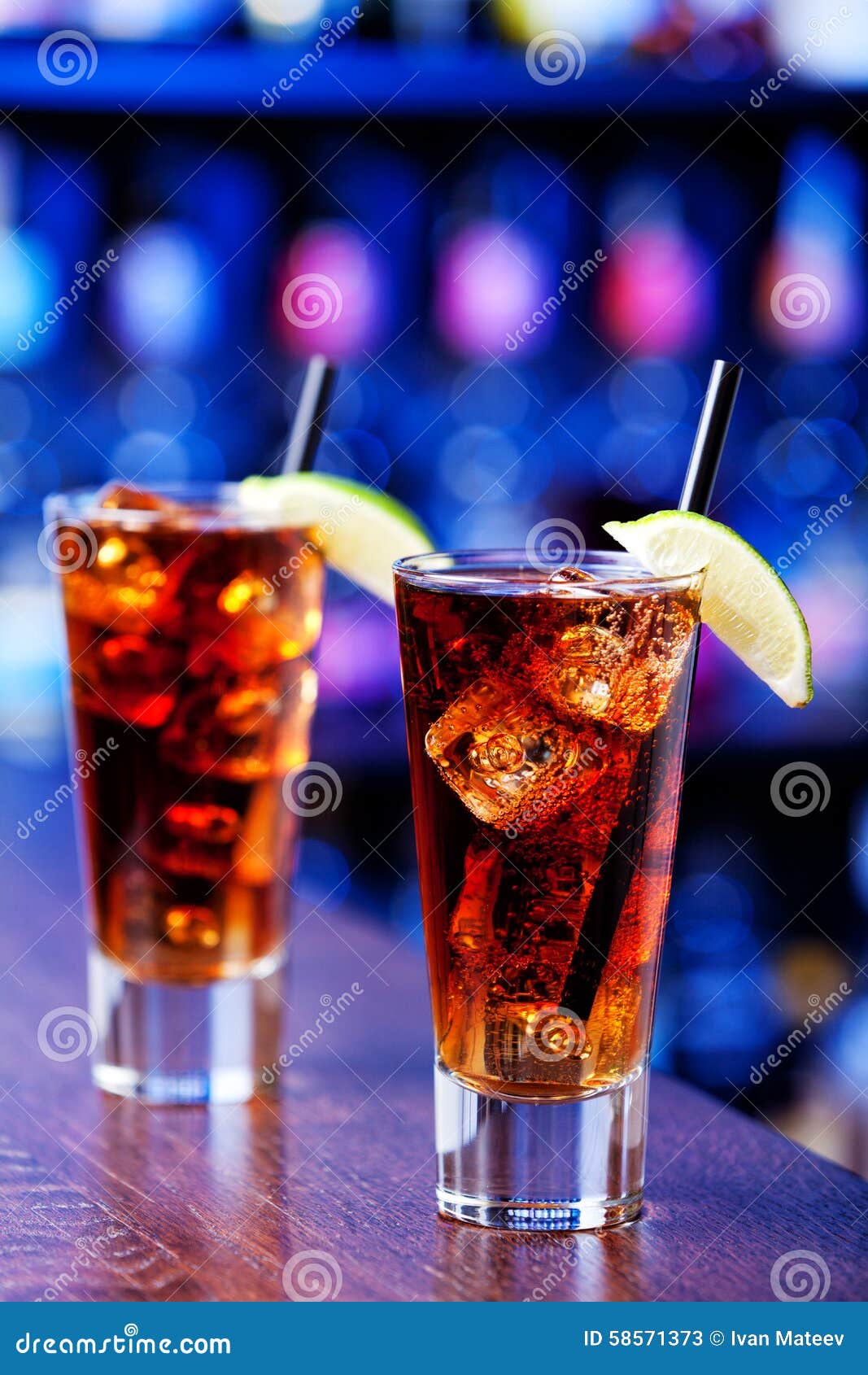 Long Iced Tea stock image. Image full, plastic -