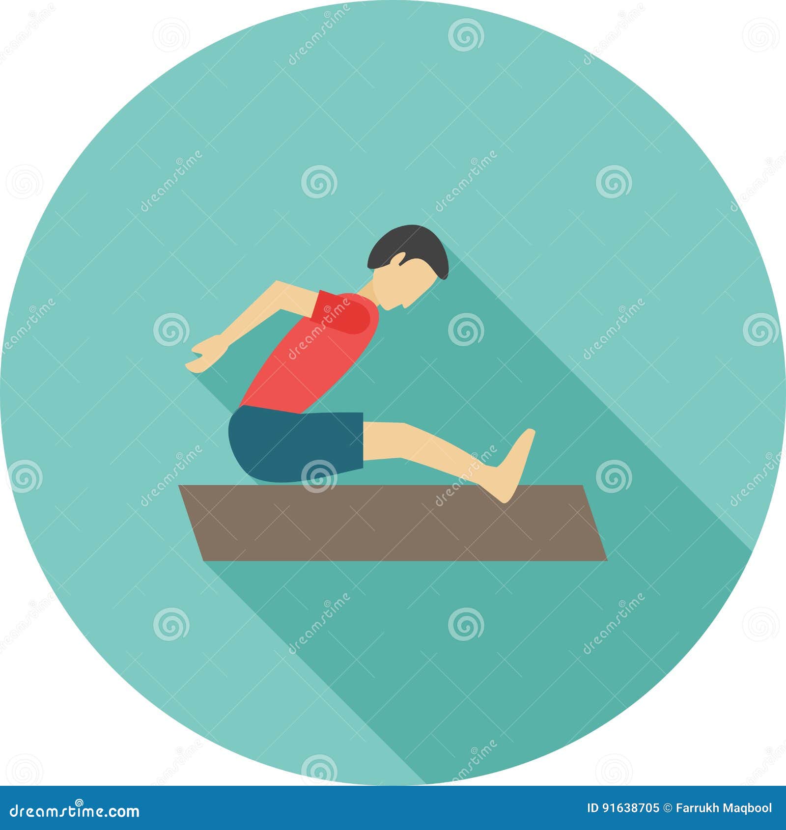 Long Jump stock vector. Illustration of long, concept - 91638705