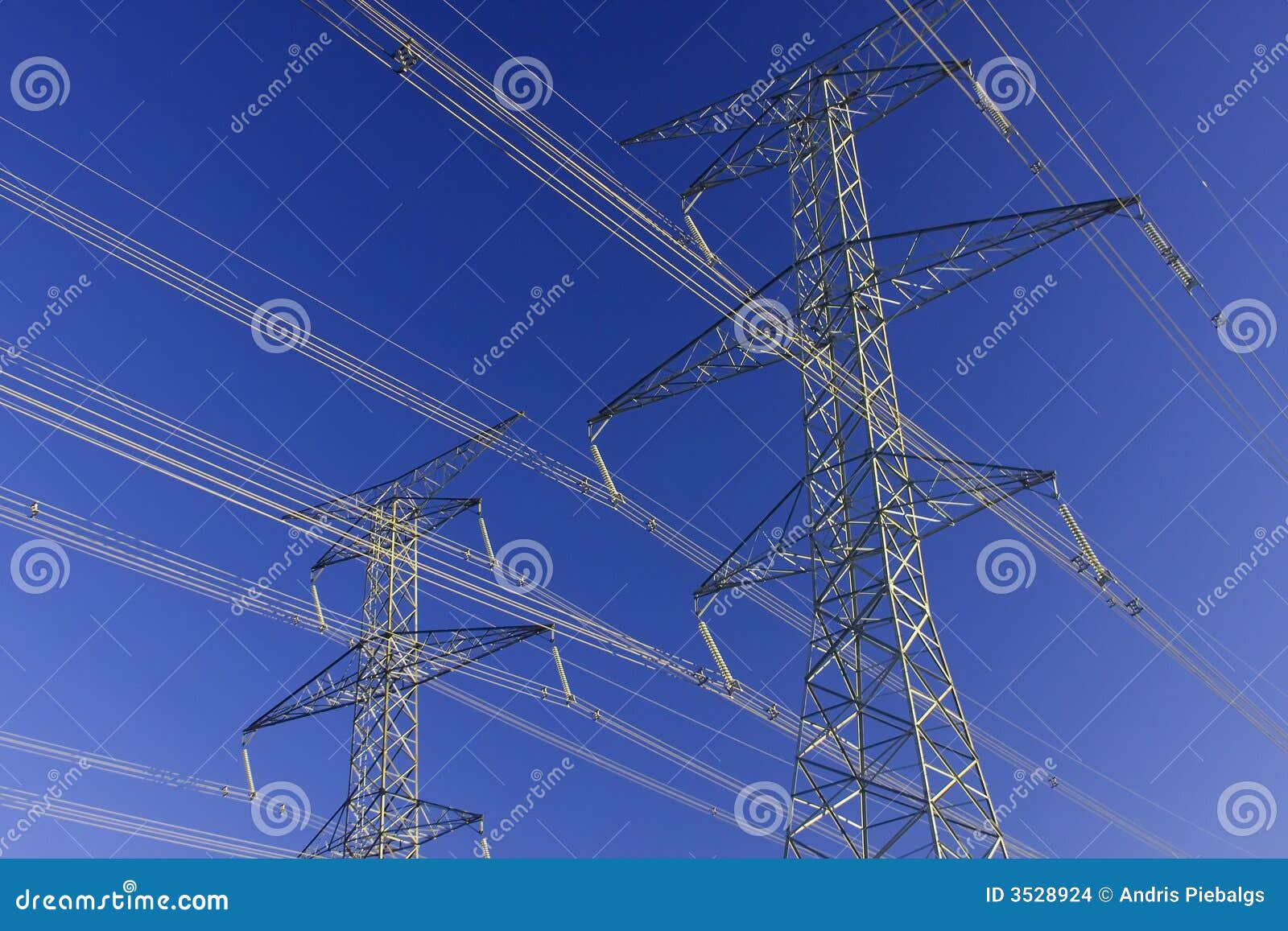 Long Lines stock photo. Image of volts, tower, lines, network 3528924