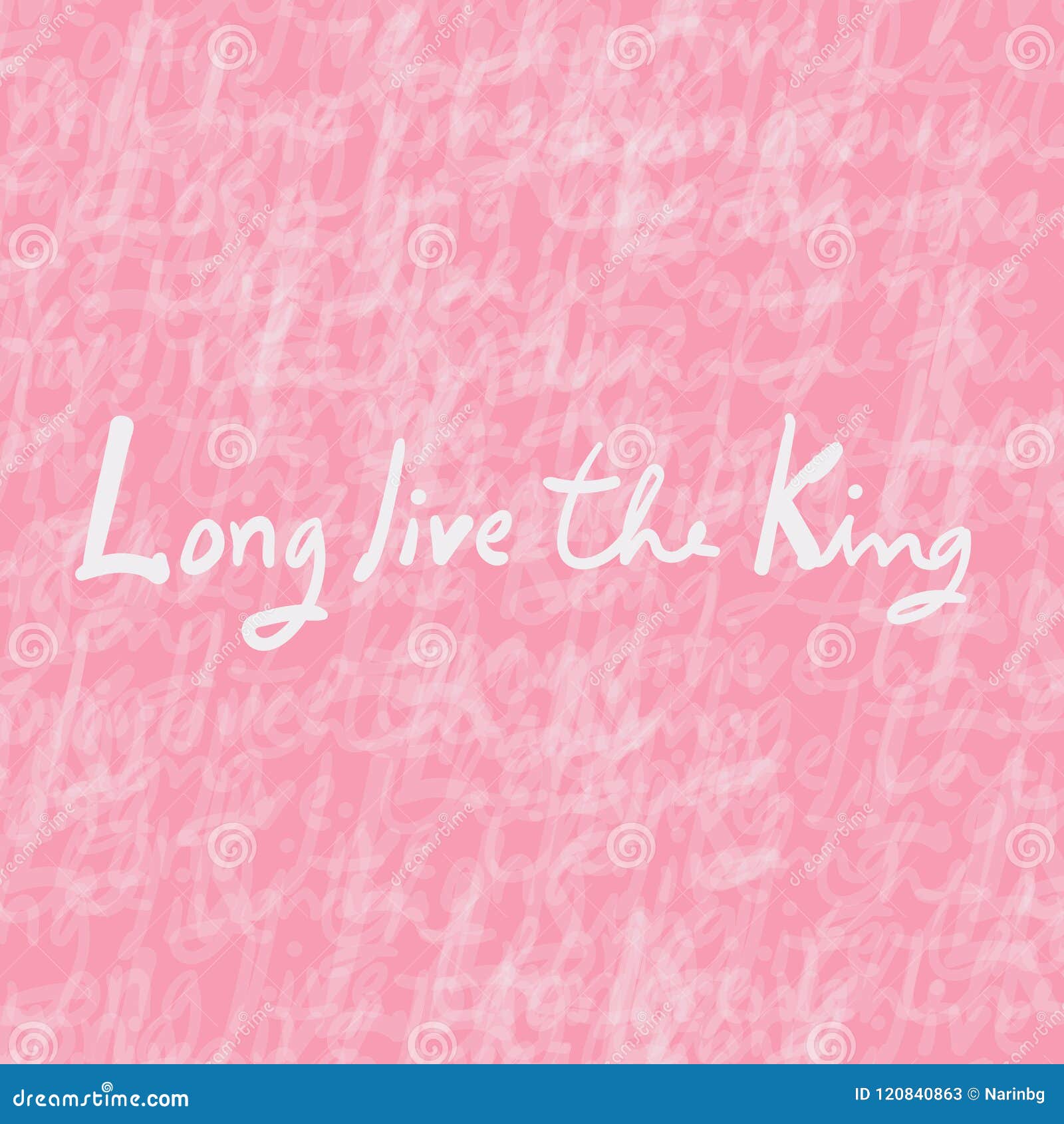 Long live the King. stock vector. Illustration of king 120840863
