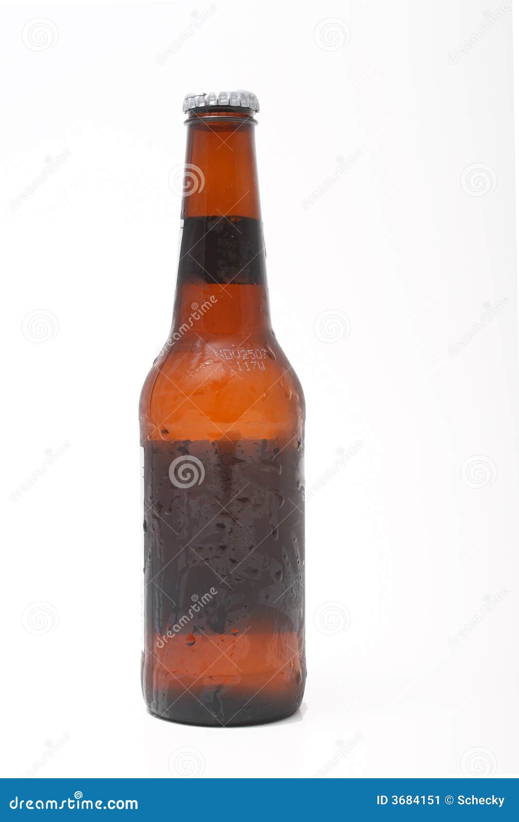 Long neck beer bottle stock image. Image of frosty, foamy 3684151
