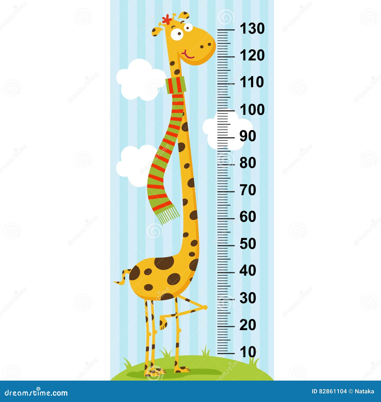 long neck giraffe height measure