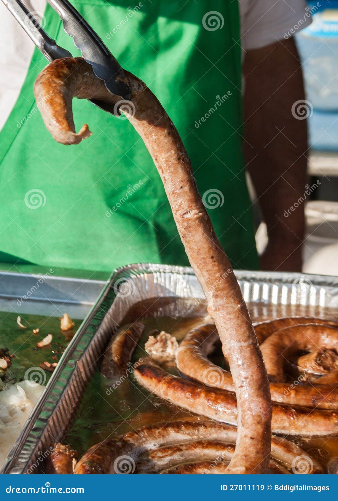 Long Sausage Links stock image. Image of tongs, breakfast 27011119
