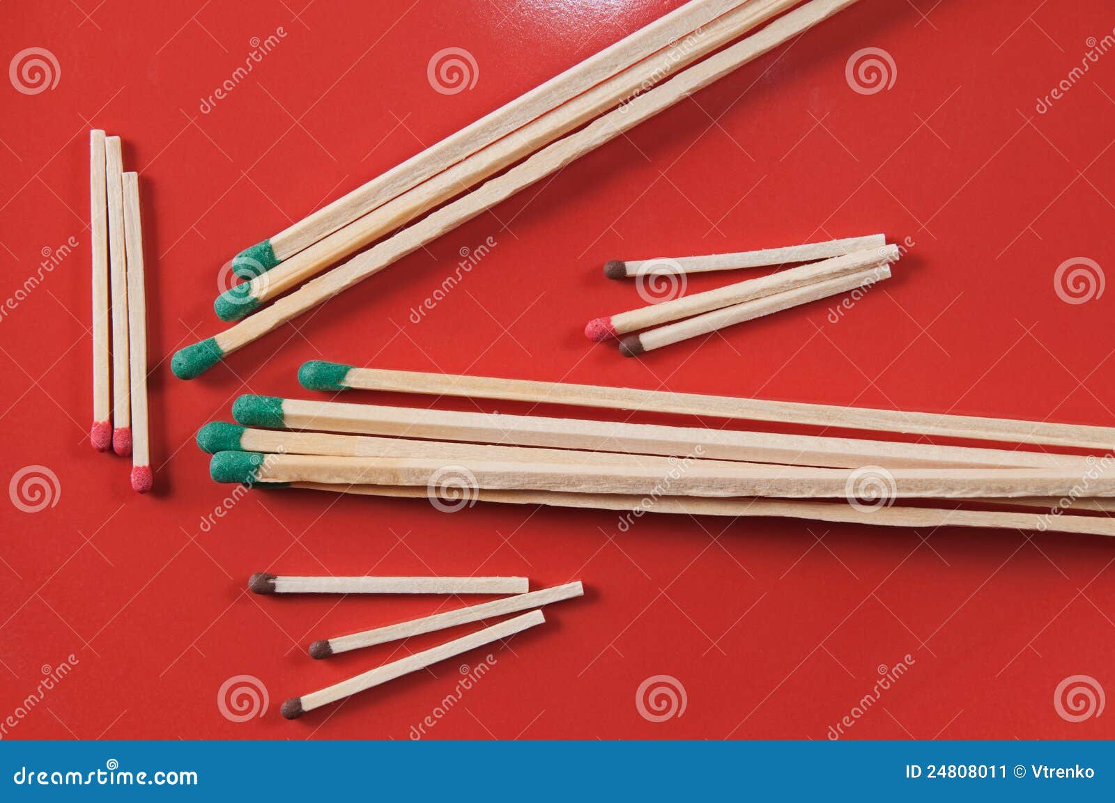 Long and Short Matches in Bulk Stock Image Image of flammable, color