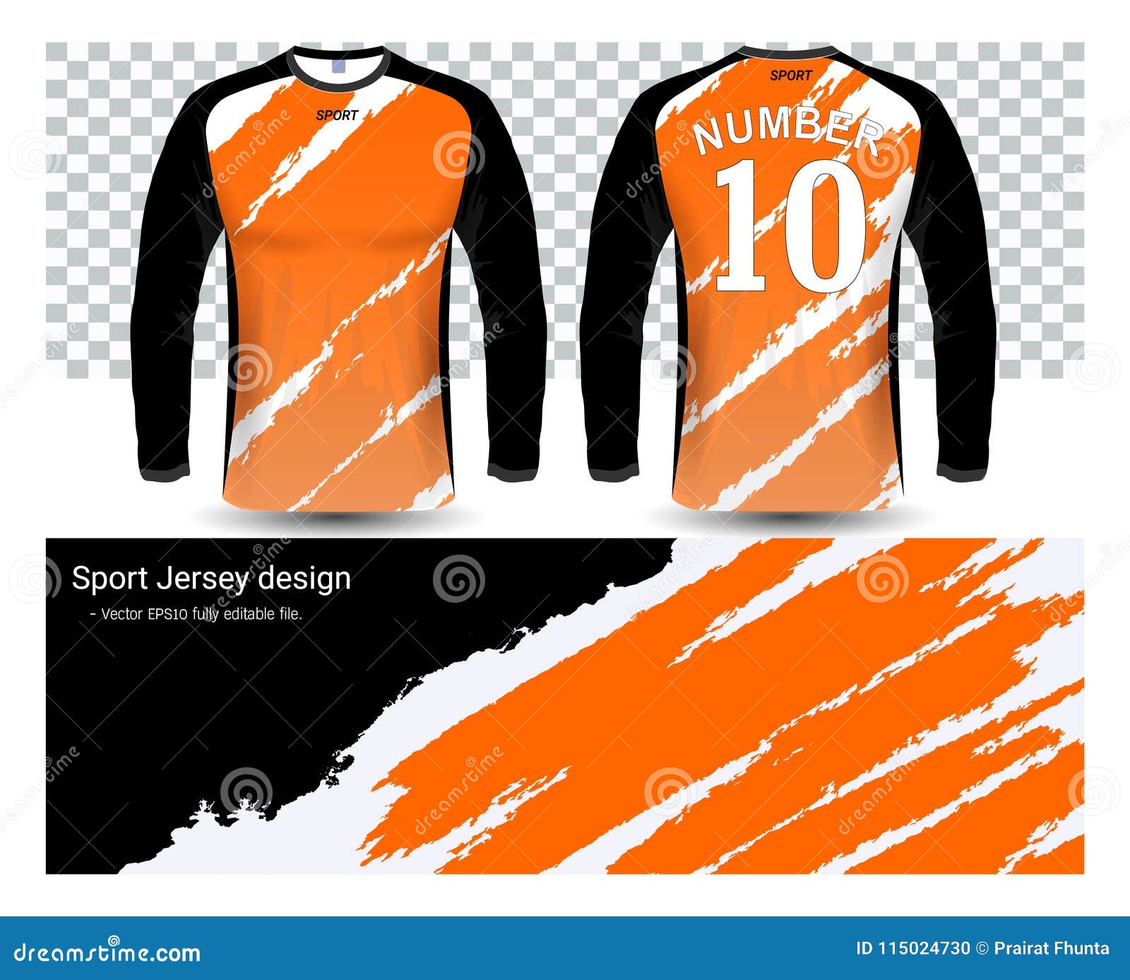 Download Long Sleeve Soccer Jerseys T Shirts Mockup Template Stock Vector Illustration Of Isolated Bicycle 115024730