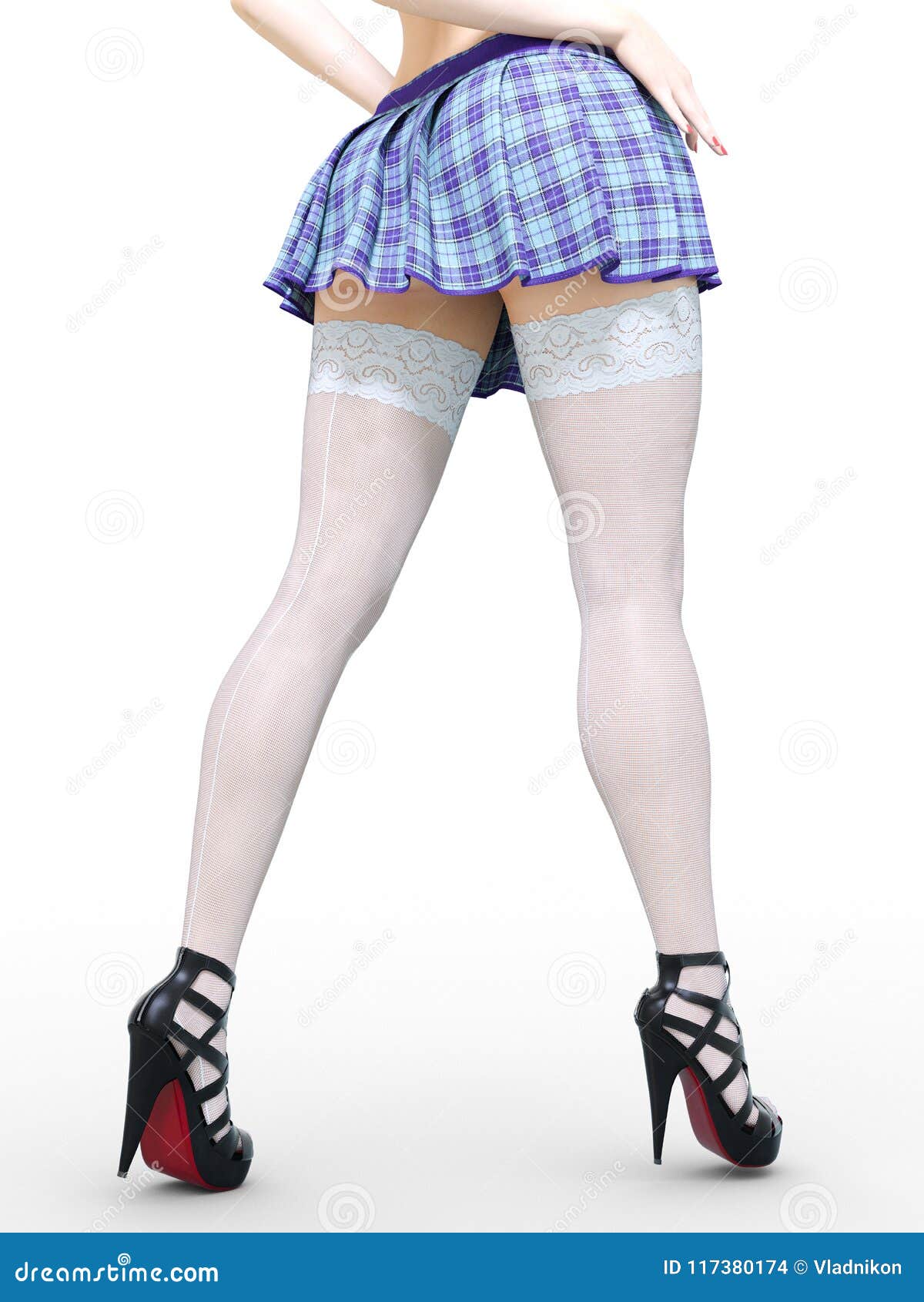 Stockings short skirt