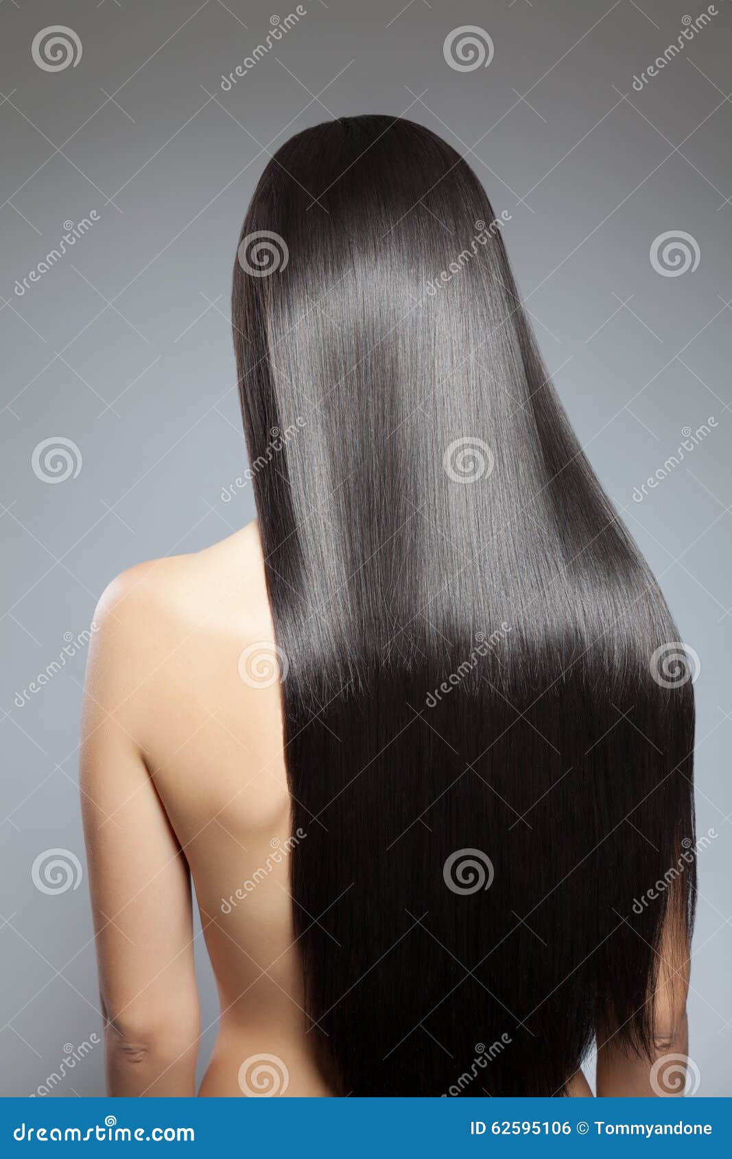 straight hair tumblr back view