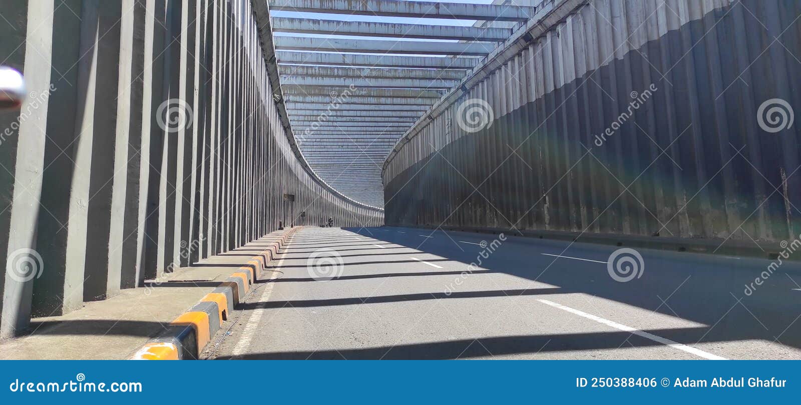 nagreg's tunnel , indonesia - stock photo