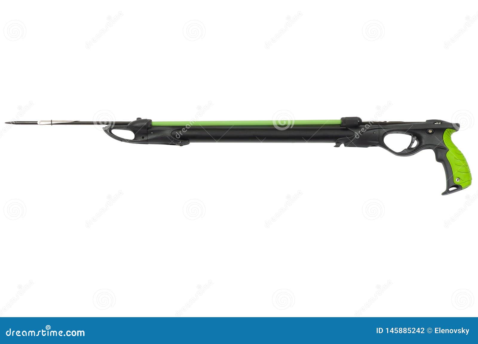 Long Underwater Harpoon Gun Isolated on White Background Stock Photo -  Image of sport, sharp: 145885242