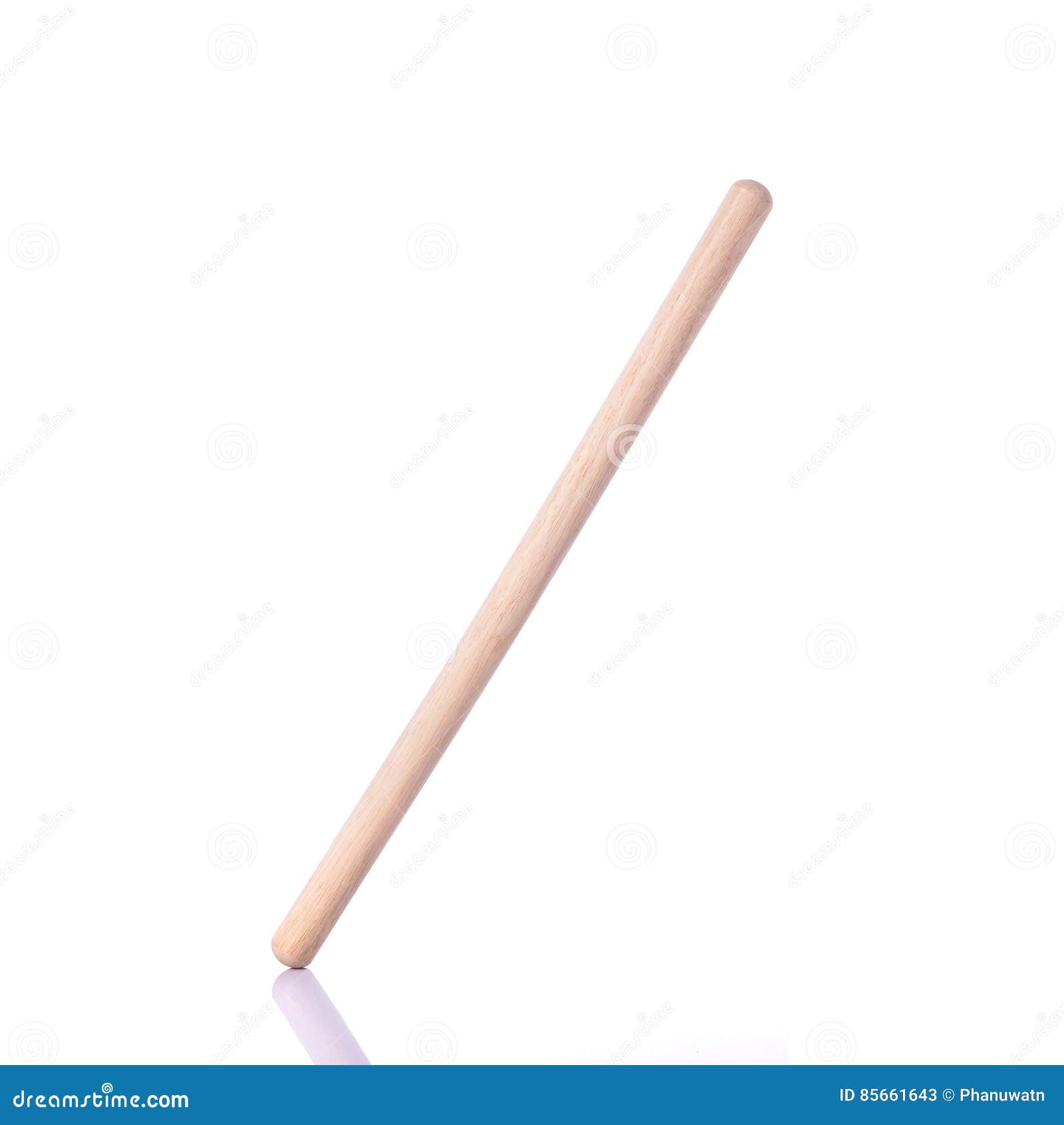 Long White Wooden Stick Use For Bakery. Studio Shot Isolated On Stock Image Image of honey