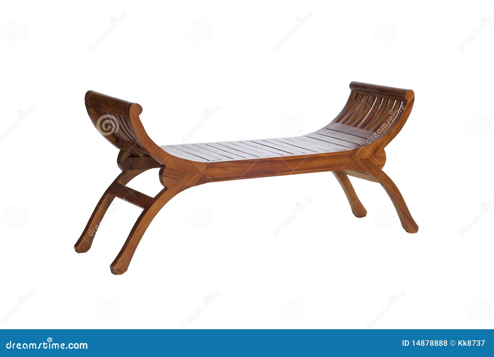 Long wooden chair stock photo. Image of brown, home, wood ...