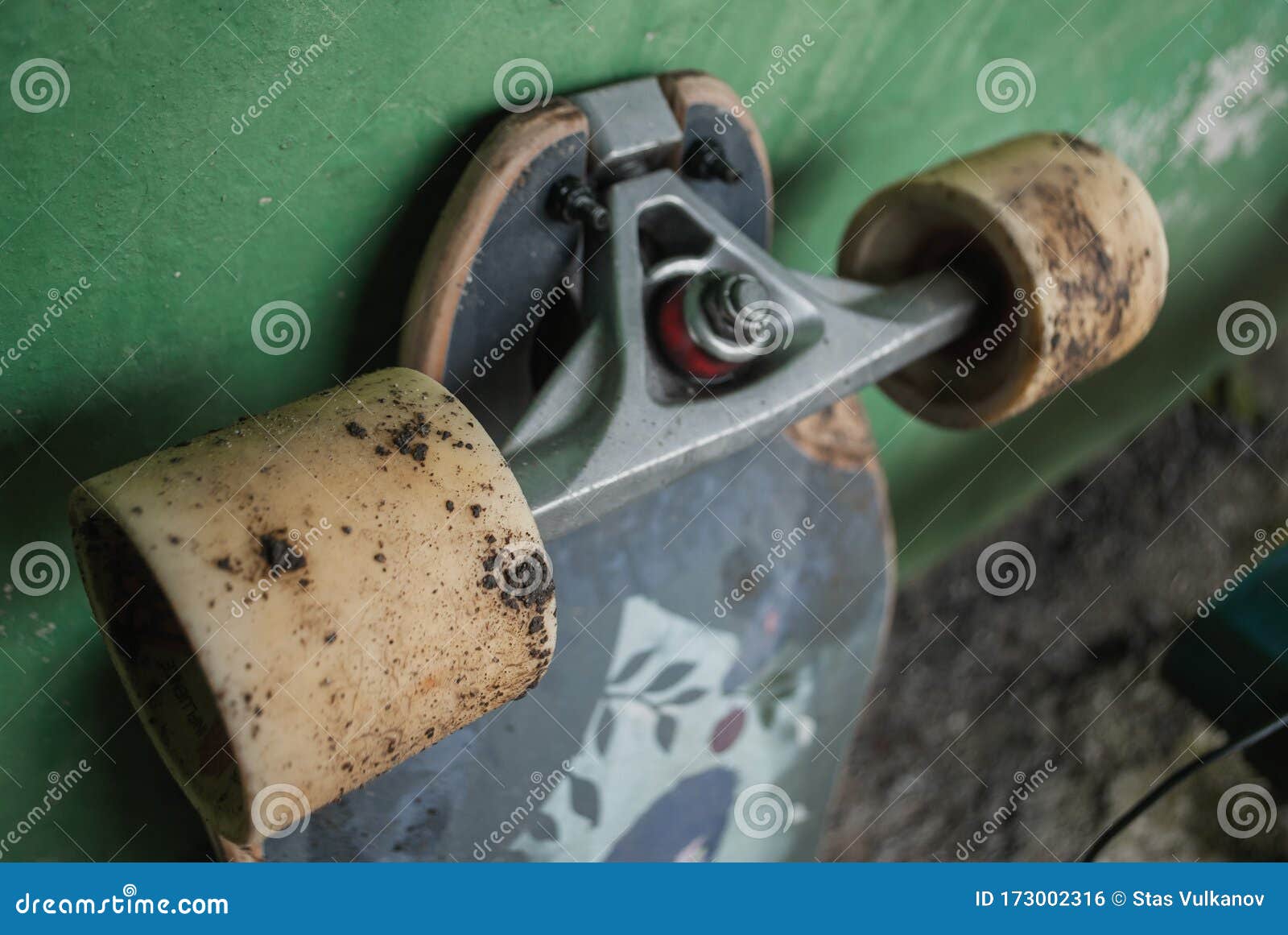 Longboard Wheels Closeup, Skateboard Chassis, Stock Photo Image of