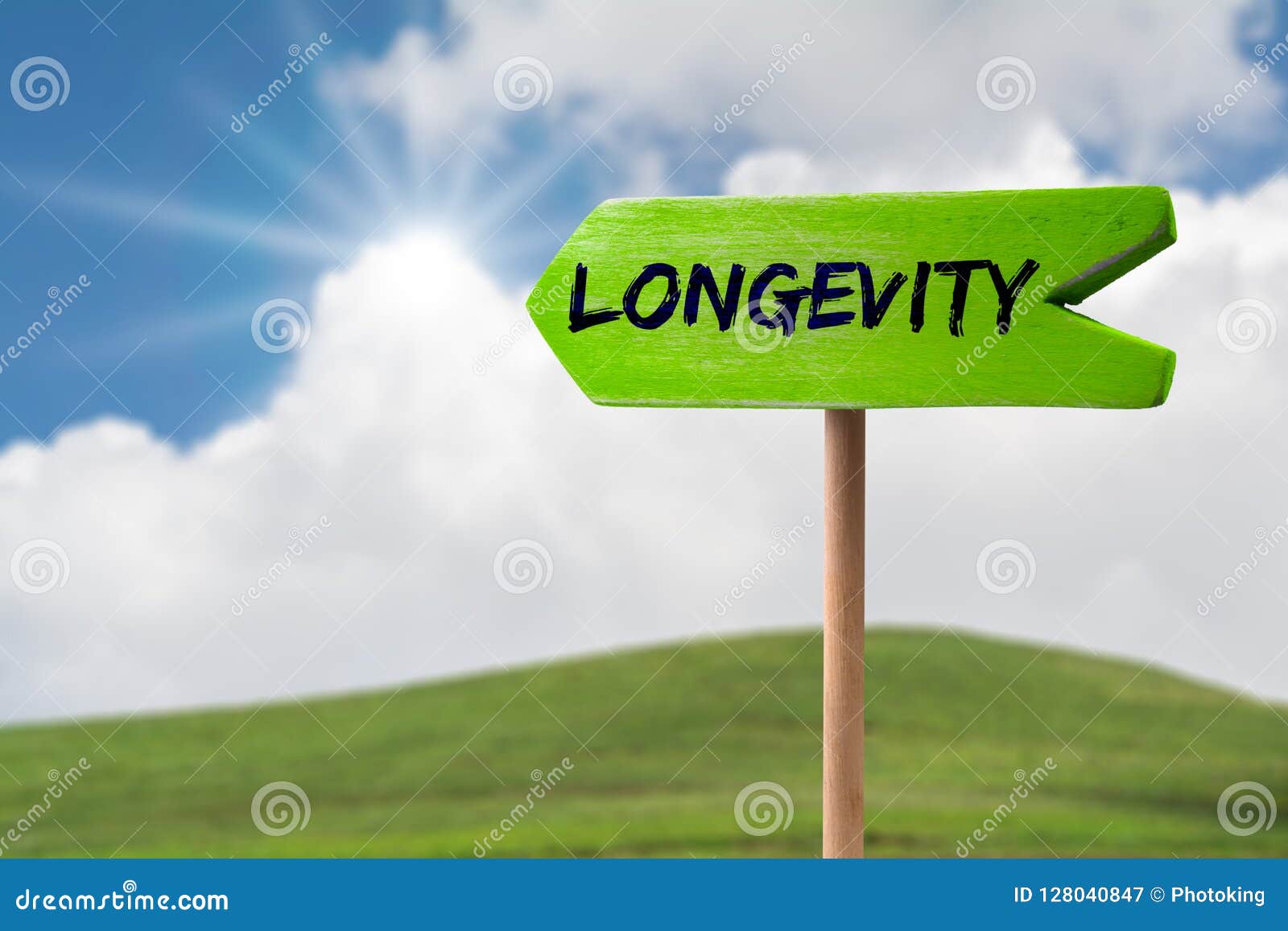 longevity arrow sign