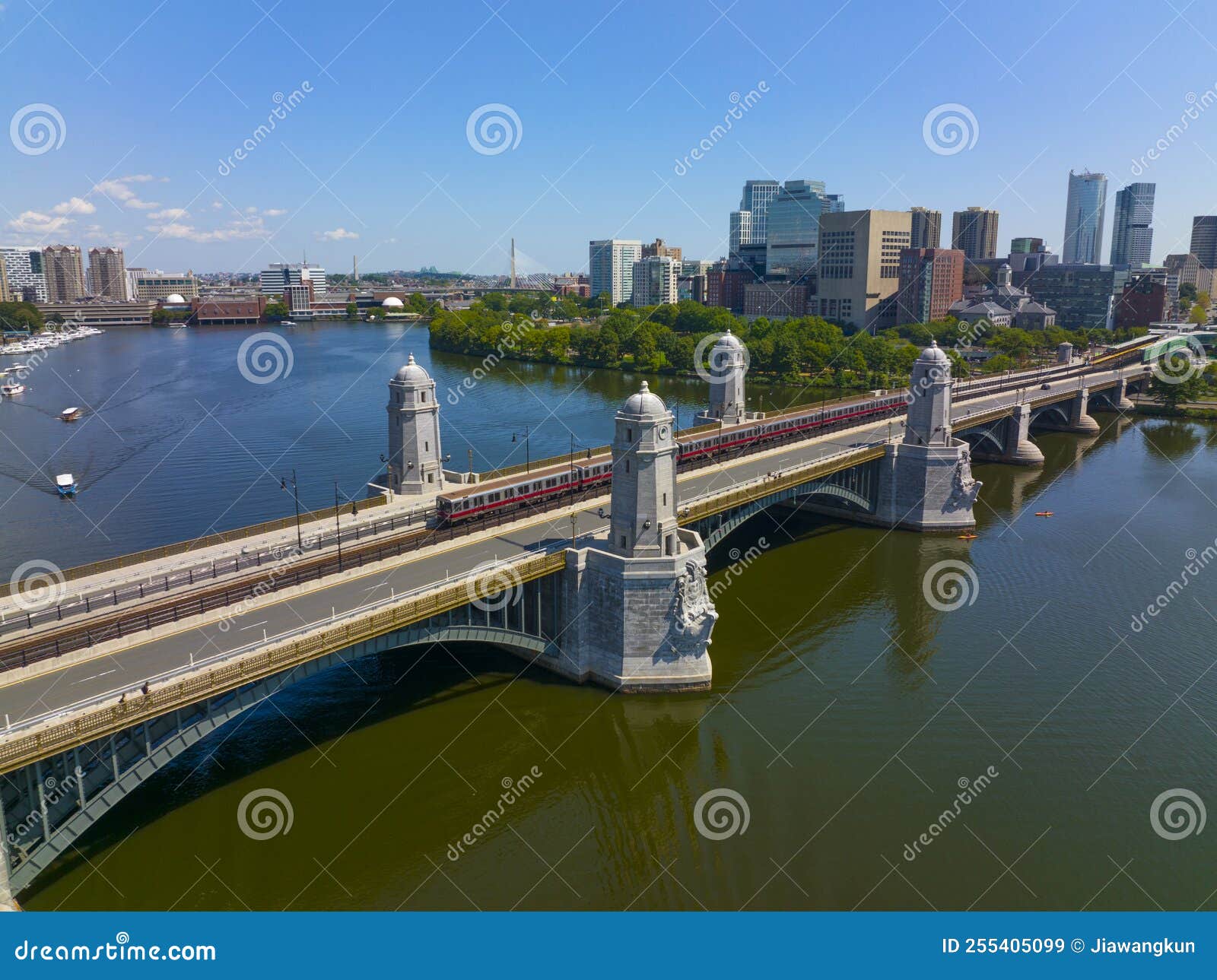 longfellow bridge, boston, ma, usa