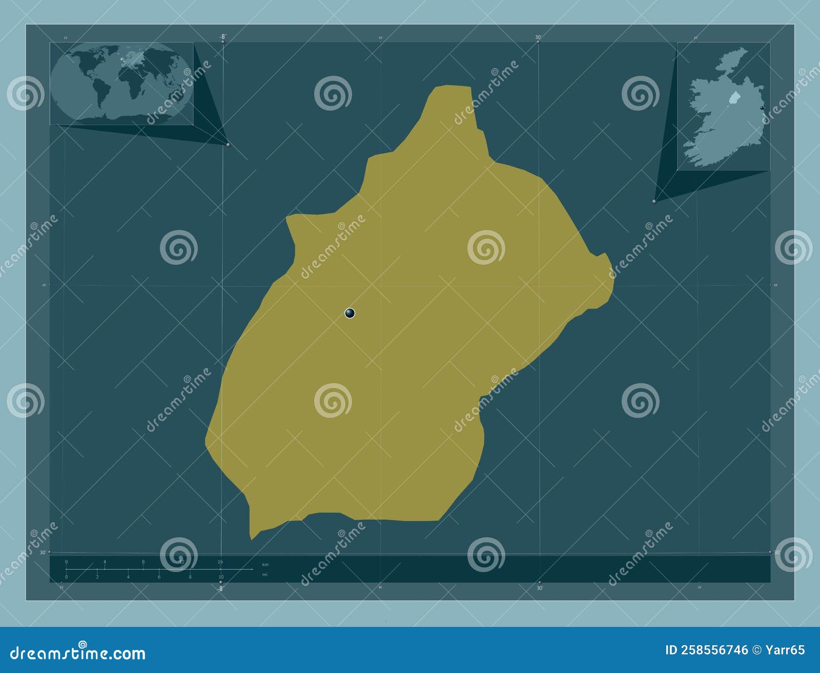 Longford, Ireland. Solid. Capital Stock Illustration Illustration of