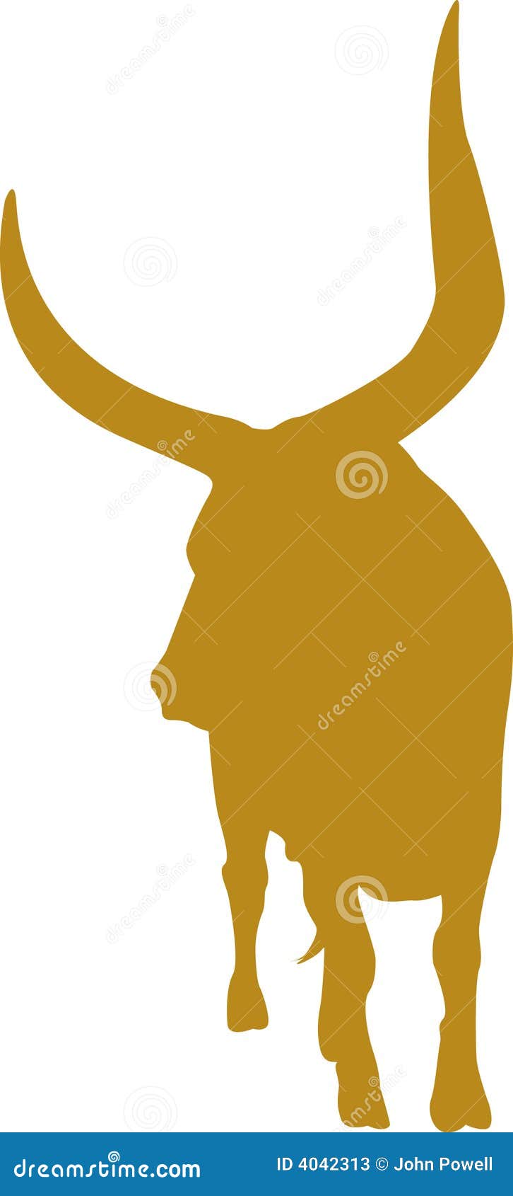 longhorn steer silhouette