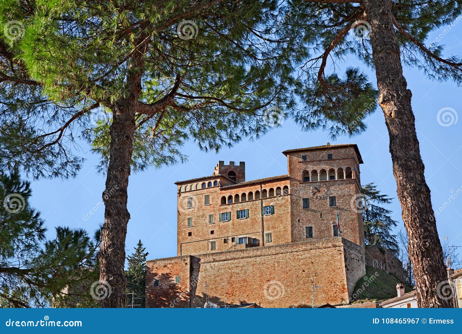 longiano, forli-cesena, emilia-romagna, italy: the medieval malatesta castle