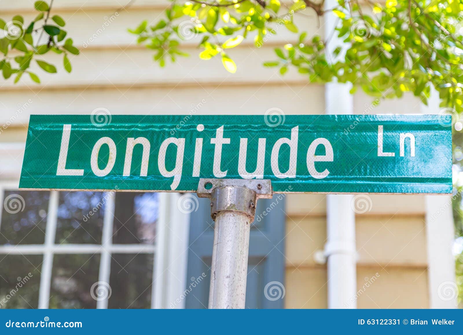 Longitude Lane stock image. Image of exit, directions 63122331